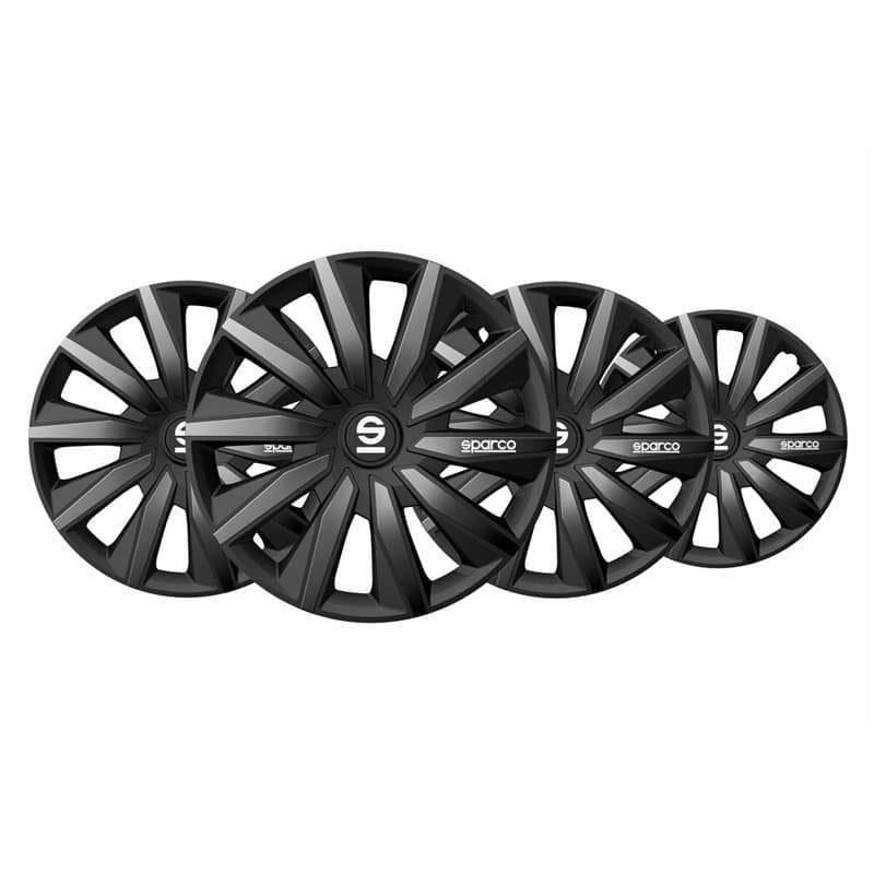 Enjoliveur Sparco Milano Noir/Gris 15" 4 Unités - Image 1