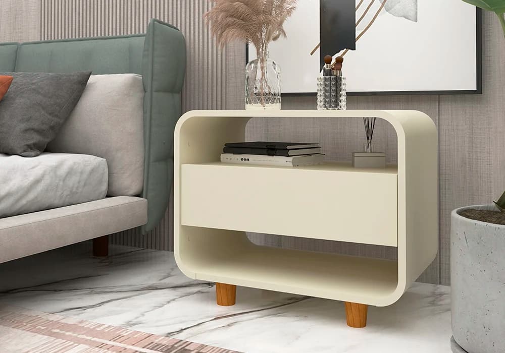 Chevet INNOVA 1 Tiroir Blanc