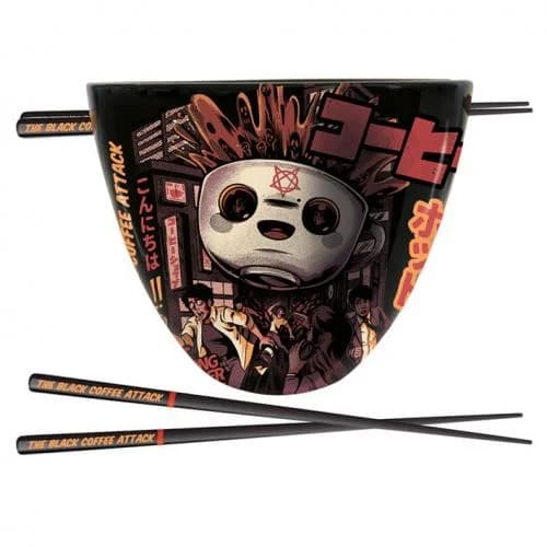 ILUSTRATA - BLACK COFFEE ATTACK - BOL RAMEN SET