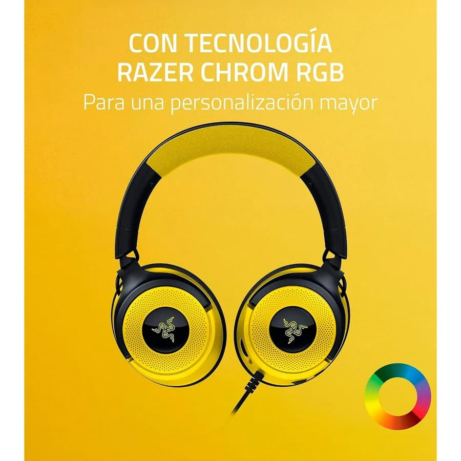 Casque Gamer Razer Kraken V4 X Pokemon Kanto Starters (Jaune) - Image 5
